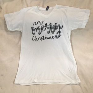 Tultex Very Merry Christmas tee